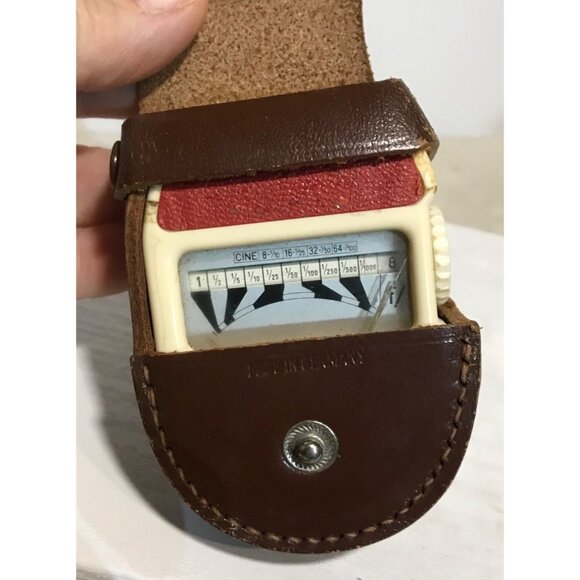 Vintage Mini Rex II Cine Light Meter With Leather Case - Picture 5 of 11